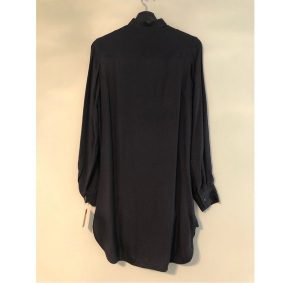 See by Chloe Silk Dot Print Long Sleeve Shirt Dress Size 4 NEW - Picture 5 of 7